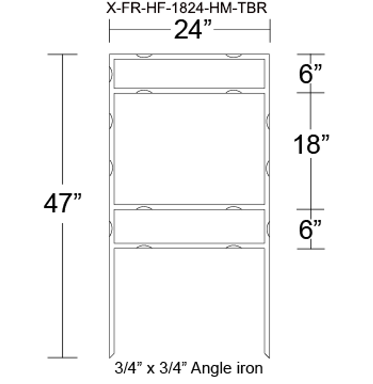 Sign Frame Slide In Style With Tabs
