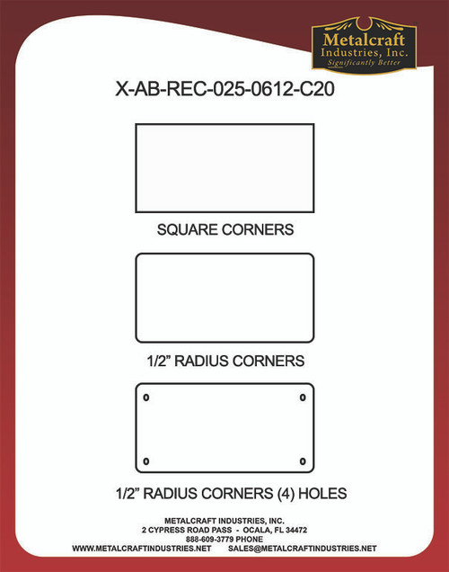 1 Piece PARKING SIGN ALUMINUM SUBLIMATION BLANKS 8 x 12 / WITH HOLES .032