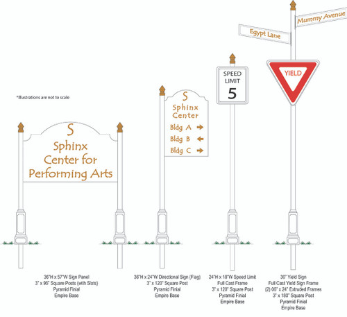 Directional Signage-Empire wayfinding family