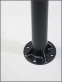 WELDED plate to bottom of 3" round pole (ORDER POLES SEPARATELY)