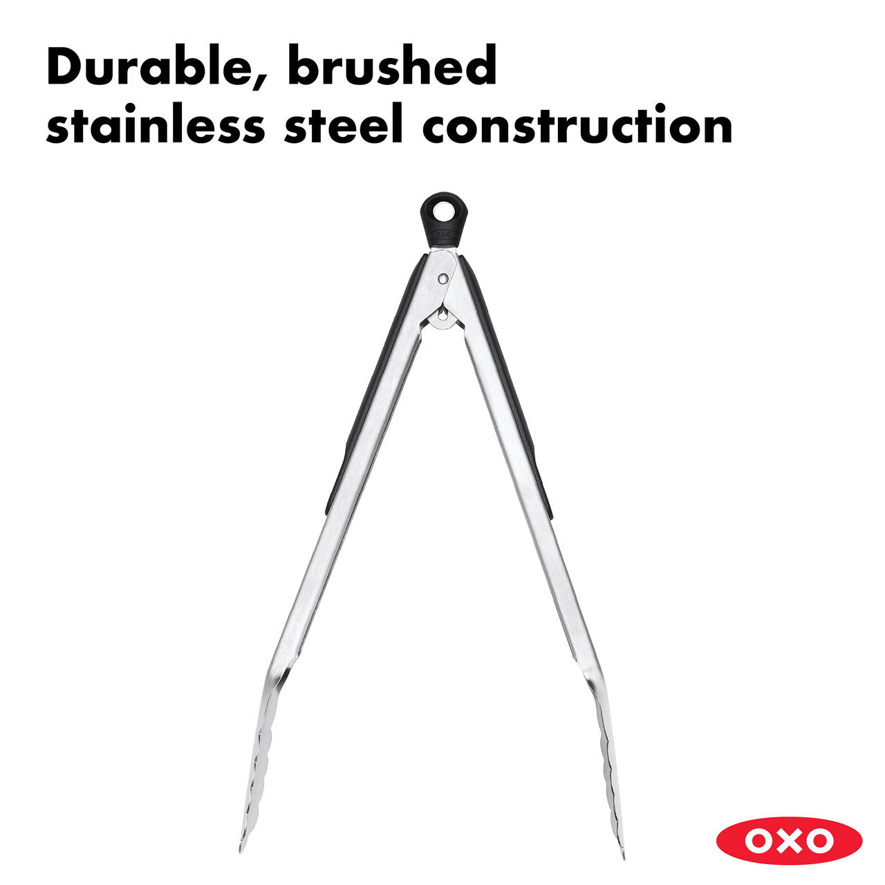 Kitchen tongs, stainless steel, 35cm, Good Grips - OXO