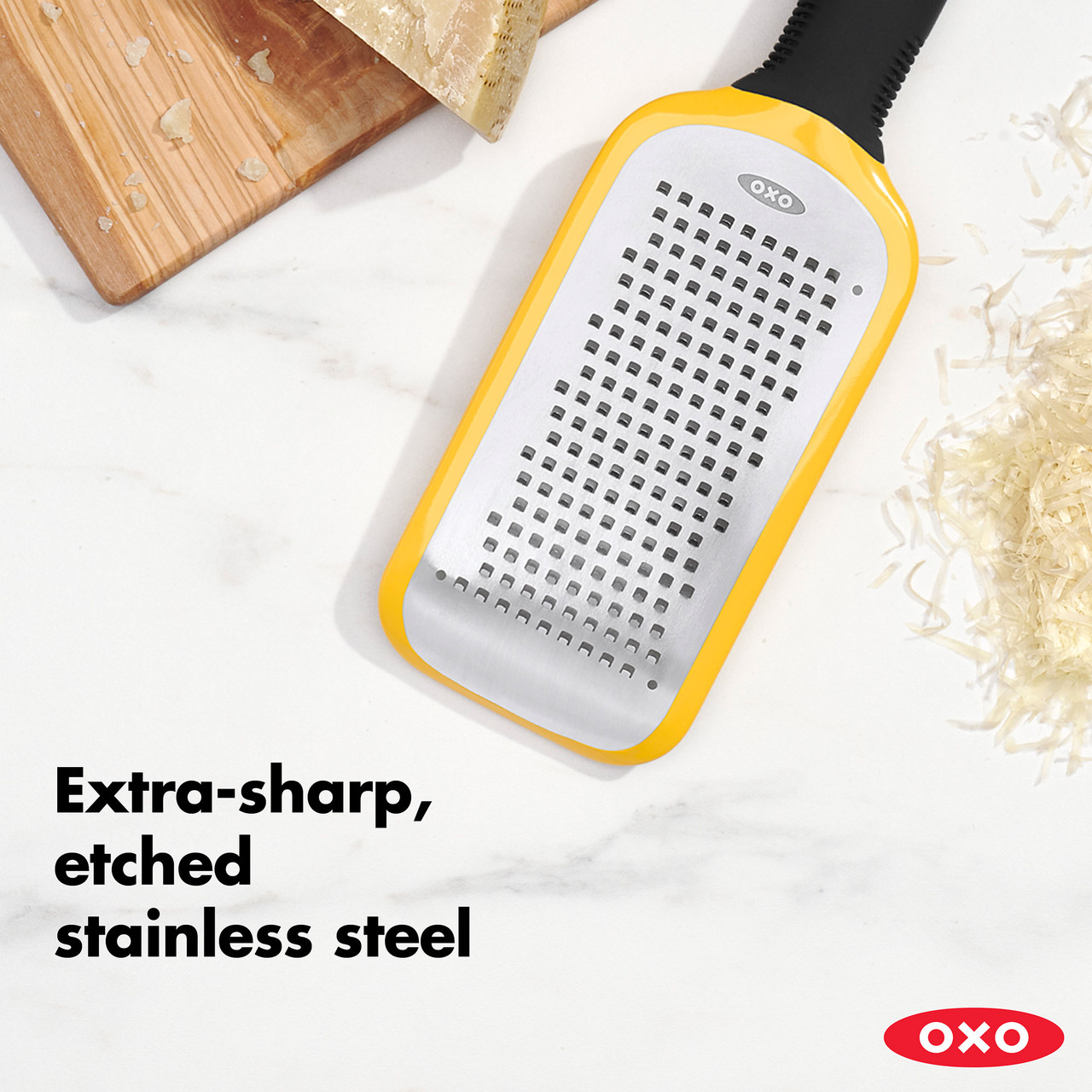 OXO Good Grips Etched Medium Grater, Yellow