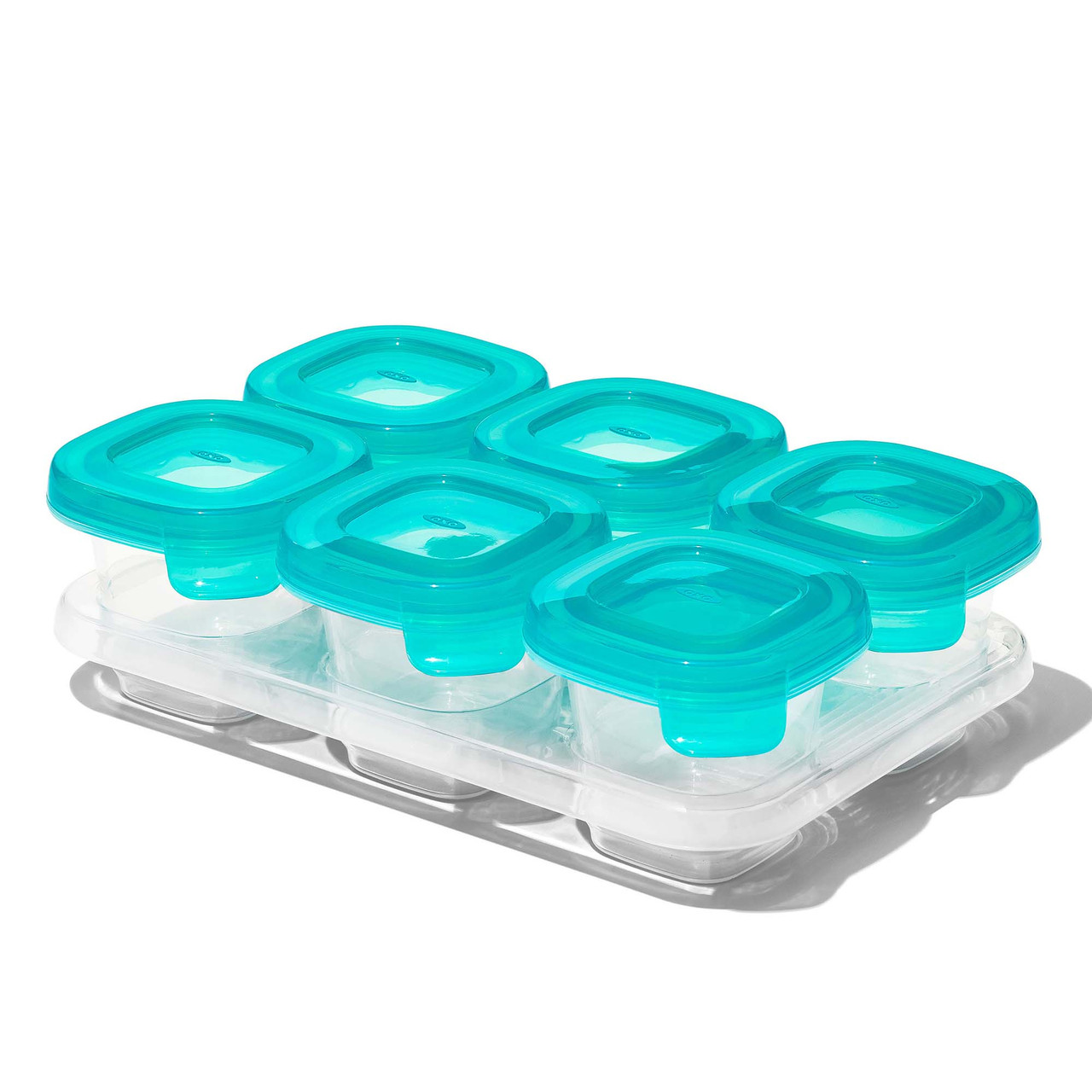 Silicone Baby Blocks Teal small OXO Australia