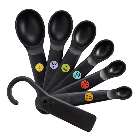 OXO 11132100 Good Grips 1/4 tsp. to 1 Tbsp. 4-Piece Magnetic Stainless  Steel Measuring Spoon Set