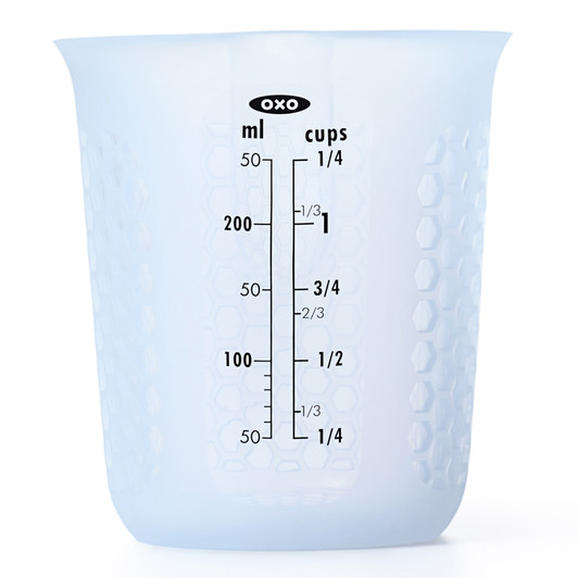 Squeeze & Pour Silicone Measuring Cup - 1 Cup/ 250ml Squeeze & Pour Silicone Measuring Cup - 1 Cup/ 250ml