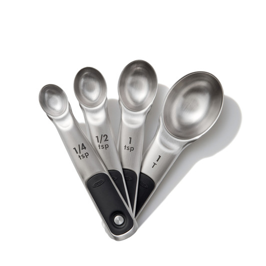 OXO Good Grips 7 Pc. Plastic Measuring Spoons - Snaps - White