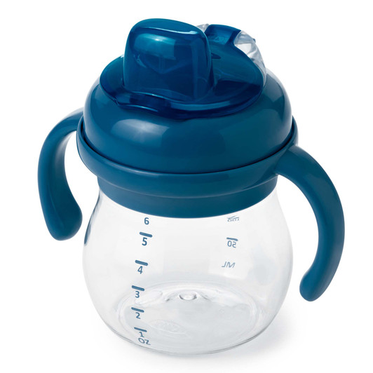 Grow Soft Spout Cup with Removable Handles - Navy