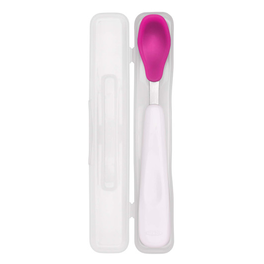On The Go Feeding Spoon - Pink