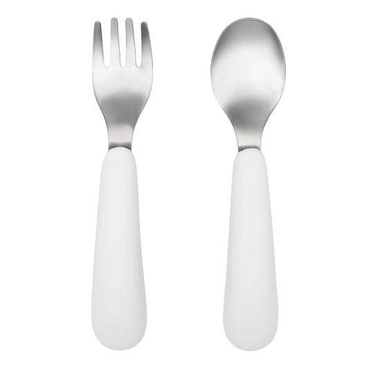 Fork & Spoon Set - Pink