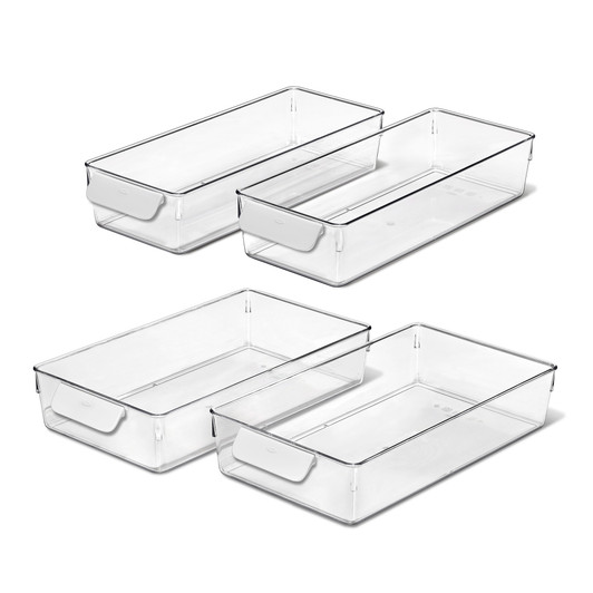 4-Piece Refrigerator Storage Bin Starter Set 4-Piece Refrigerator Storage Bin Starter Set