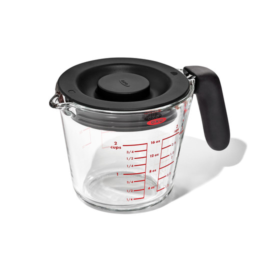 Good Grips Glass Measuring Cup with Lid - 2 Cup/ 500ml Good Grips Glass Measuring Cup with Lid - 2 Cup/ 500ml