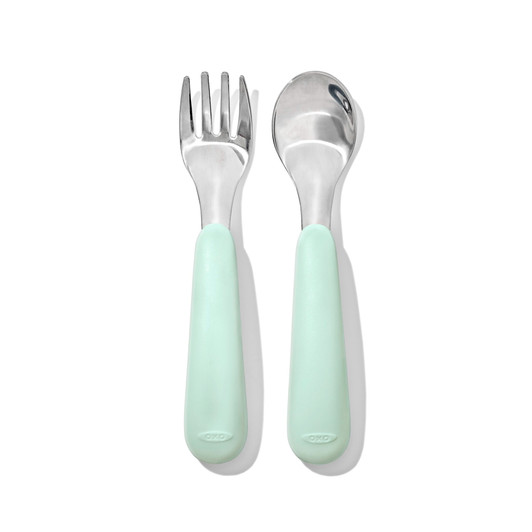 On-The-Go Fork And Spoon Set - Opal