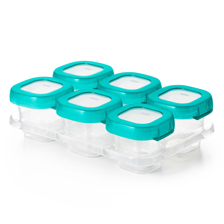 Baby Blocks Freezer Storage Container Set - Teal - small