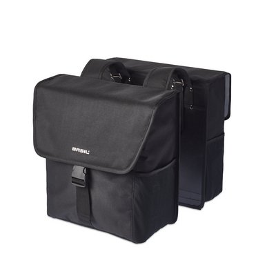 Basil Go double pannier black - Hilleater.ca