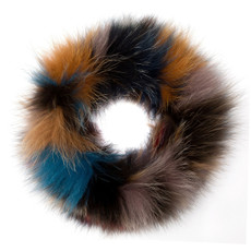Autumnal Coloured Fox Fur Headband