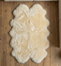 Champagne Quad Sheepskin Rug (215 x 110 cm) - QCHAMP