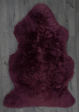 Plum Single Sheepskin Rug