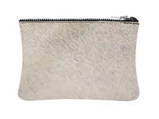 Beige Cowhide Purse