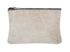 Beige Cowhide Purse