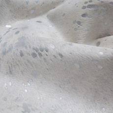 Silver Metallic Cowhide Rug