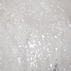 Silver Metallic Cowhide Rug
