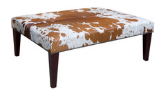 4ft x 3ft Cowhide Footstool / Ottoman FST056-21