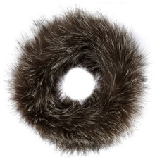 Grey Fox Fur Headband