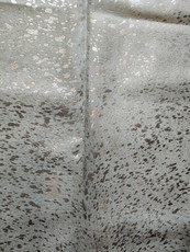 Silver Metallic Cowhide Rug SMET117-22 (250cm x 230cm)