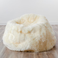 Sheepskin Beanbag - White