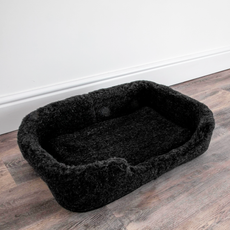 Merino Wool Pet Bed - Black
