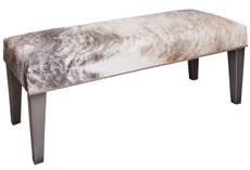 4ft x 1.5ft Cowhide Footstool / Ottoman FST24-005