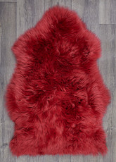 Raspberry Single Sheepskin Rug