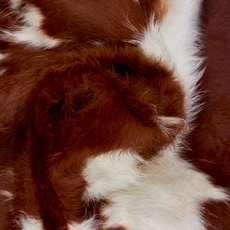 Textured Brown And White Cowhide Rug NOV26-001 (170cm x 160cm)