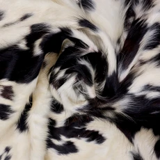 Textured Dark Brown And Cream Cowhide Rug NOV26-024 (200cm x 190cm)