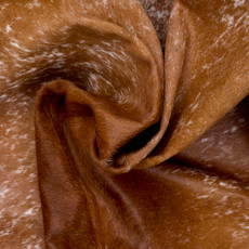 Speckled Brown And White Cowhide Rug NOV26-032 (170cm x 170cm)