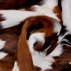 Tri Brown And White Cowhide Rug NOV26-045 (180cm x 170cm)
