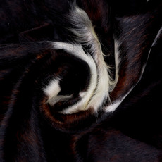 Dark Brown And White Cowhide Rug NOV26-059 (230cm x 220cm)
