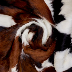 Brown And White  Cowhide Rug NOV26-062 (210cm x 190cm)