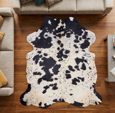 Black And White Cowhide Rug NOV26-095 (220cm x 190cm)