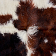 Brown And White Cowhide Rug NOV26-099 (180cm x 170cm)