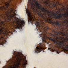 Brown And White Cowhide Rug NOV26-113 (190cm x 180cm)