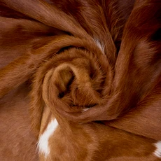 Brown And White Cowhide Rug NOV26-117 (200cm x 175cm)