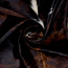 Brown And White Cowhide Rug NOV26-118 (230cm x 210cm)