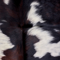 Dark Mahogany, Brown And Cream Cowhide Rug NOV26-142 (210cm x 190cm)