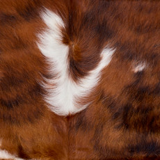 Brown And White Cowhide Rug NOV26-153 (180cm x 180cm)
