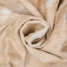 Fawn And White Cowhide Rug NOV26-156 (210cm x 200cm)