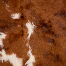 Textured Brown And White Cowhide Rug NOV26-167 (210cm x 190cm)