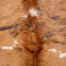 Bright Brown And White Cowhide Rug NOV26-175 (200cm x 170cm)