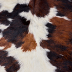 Spotted Brown And White Cowhide Rug NOV26-181 (200cm x 190cm)