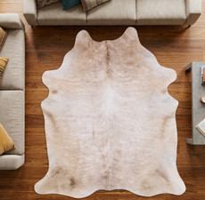 Oyster And Cream Brindle Cowhide Rug NOV26-186 (220cm x 200cm)